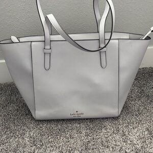 Kate Spade Light Gray Tote Bag